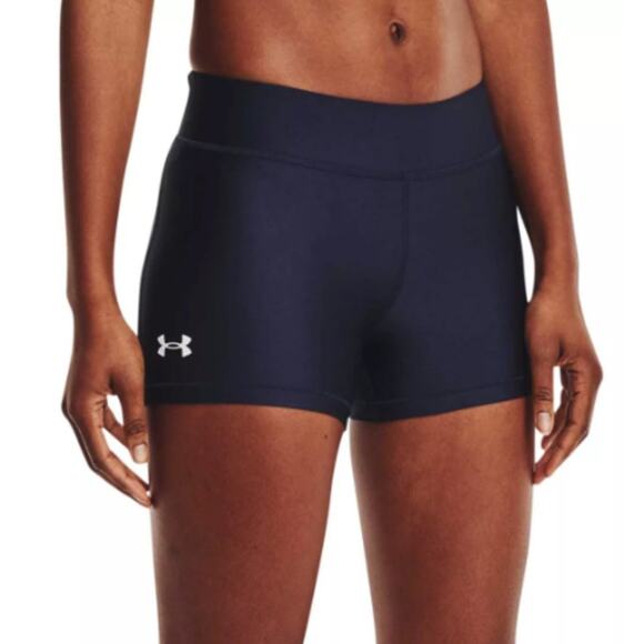 Under Armour Pants - Under Armour Women's HeatGear Mid Rise 3” Shorts in Navy Blue Size XS